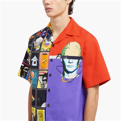 prada double match bowling shirt|prada bowling shirt logo.